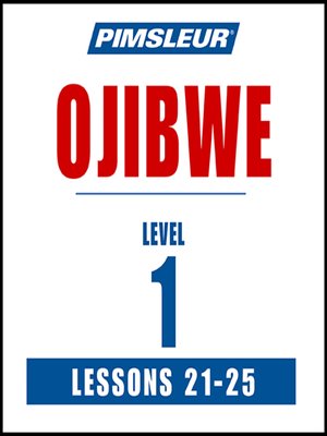 Ojibwe Level 1 Lesson 21-25 - Audiobook